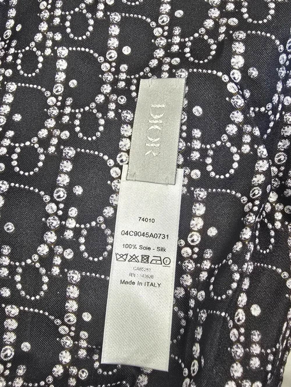 Dior Silk Scarf/Neckerchief with Bracelet